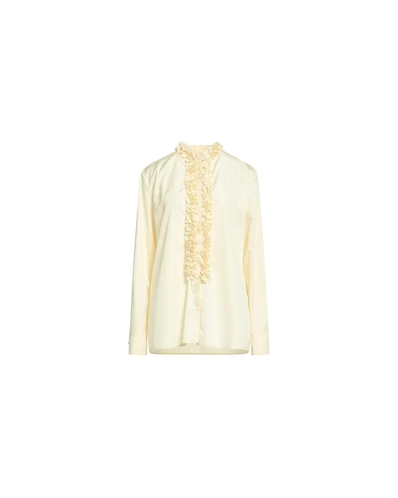 Jil Sander TOPS - Hemdenauf YOOX.COM Cremeweiß