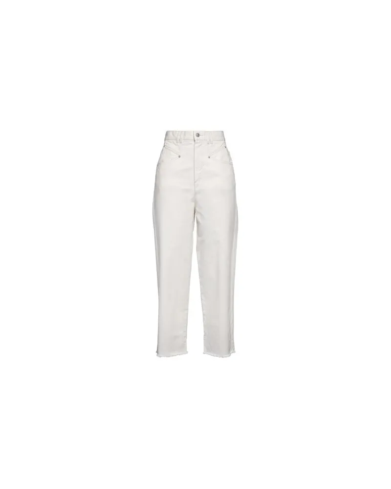 Isabel Marant HOSEN & RÖCKE - Jeanshosenauf YOOX.COM Cremeweiß