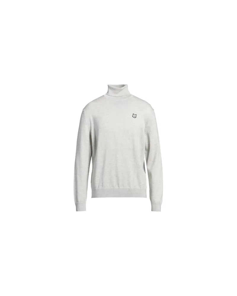 Kitsuné STRICKWAREN - Rollkragenpulloverauf YOOX.COM Hellgrau