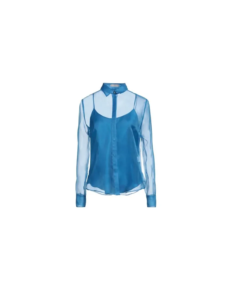 Camicettasnob TOPS - Hemdenauf YOOX.COM Azurblau