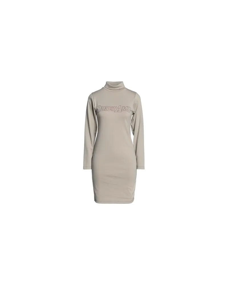 Odi et Amo KLEIDER - Mini-Kleiderauf YOOX.COM Maulwurfsgrau