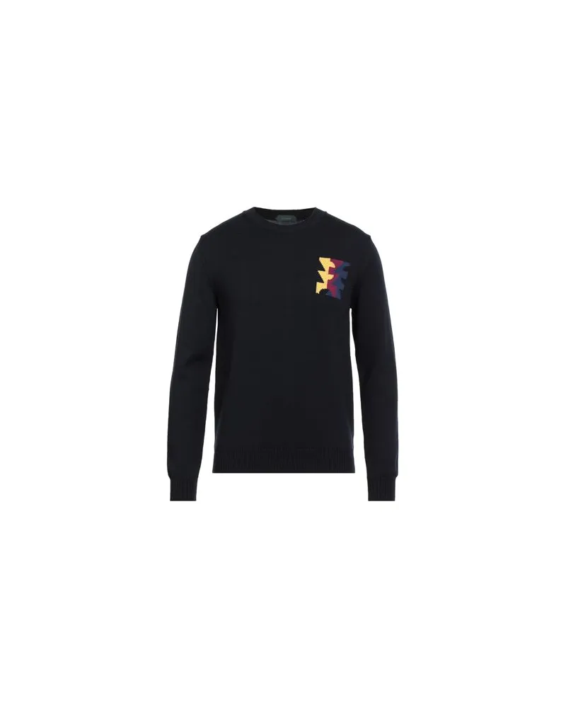 Zanone X LA TIGRE - STRICKWAREN - Pulloverauf YOOX.COM Marineblau