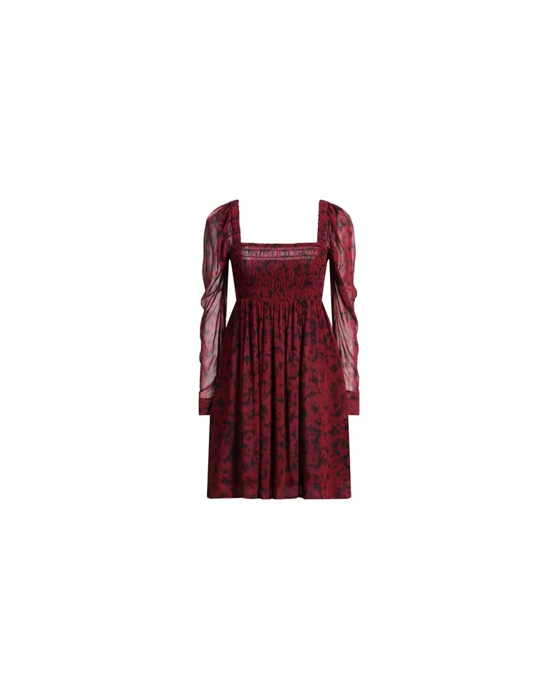 Ganni KLEIDER - Mini-Kleiderauf YOOX.COM Bordeaux
