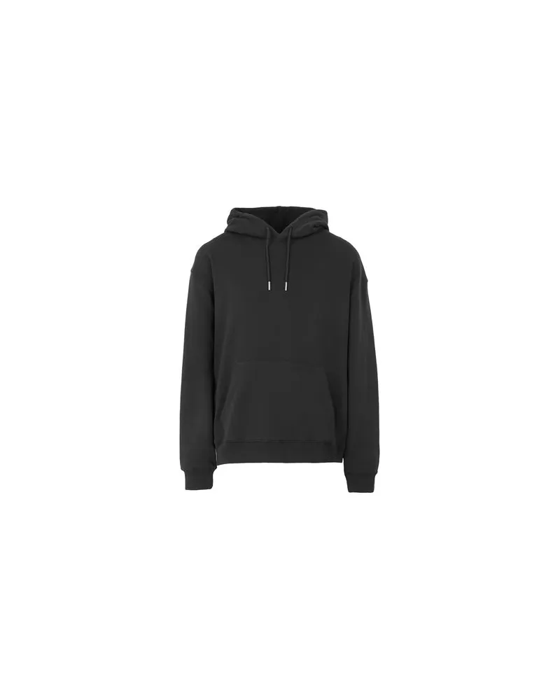 8 by Yoox ORGANIC COTTON HOODED SWEATER  - TOPS - Sweatshirtsauf YOOX.COM Schwarz