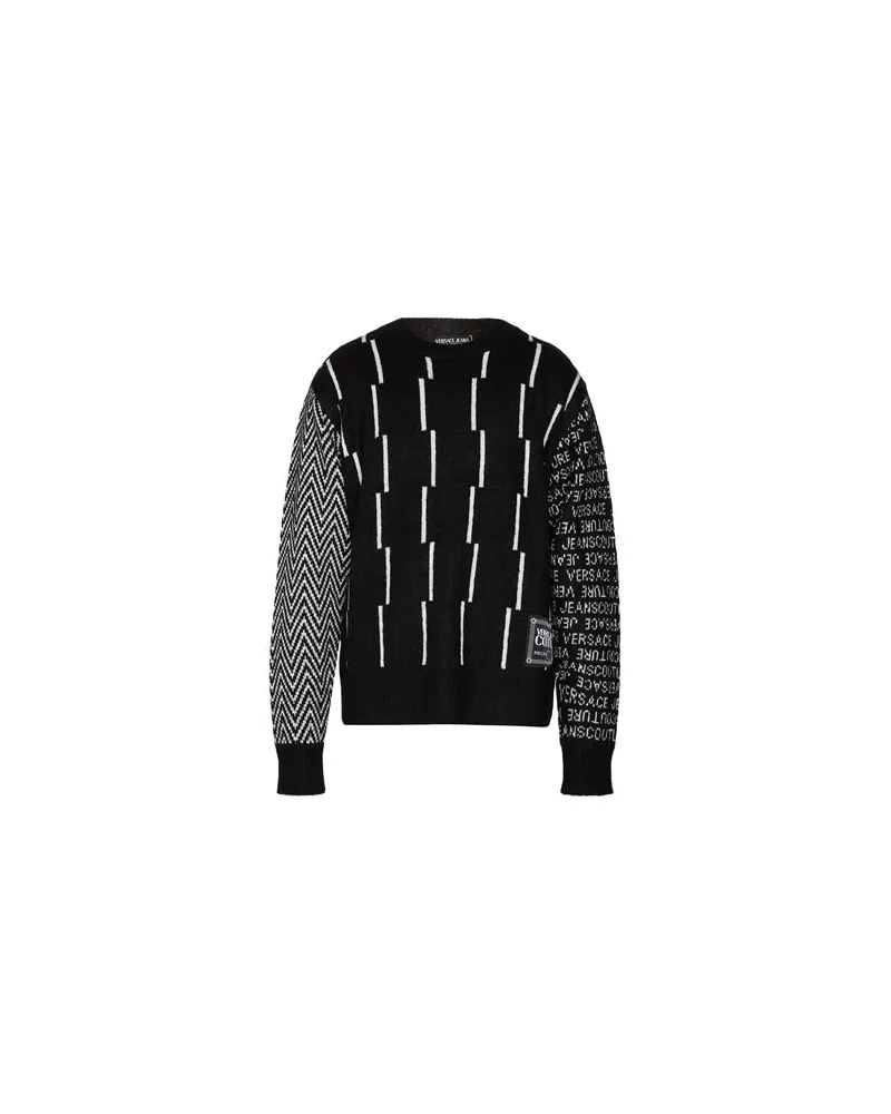 Versace Jeans STRICKWAREN - Pulloverauf YOOX.COM Schwarz