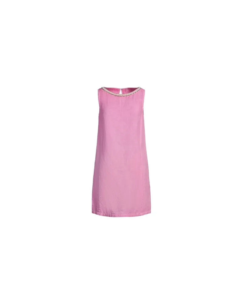 120% Lino KLEIDER - Mini-Kleiderauf YOOX.COM Rosa