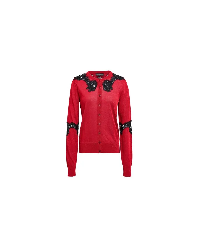Dolce & Gabbana STRICKWAREN - Strickjackenauf YOOX.COM Rot