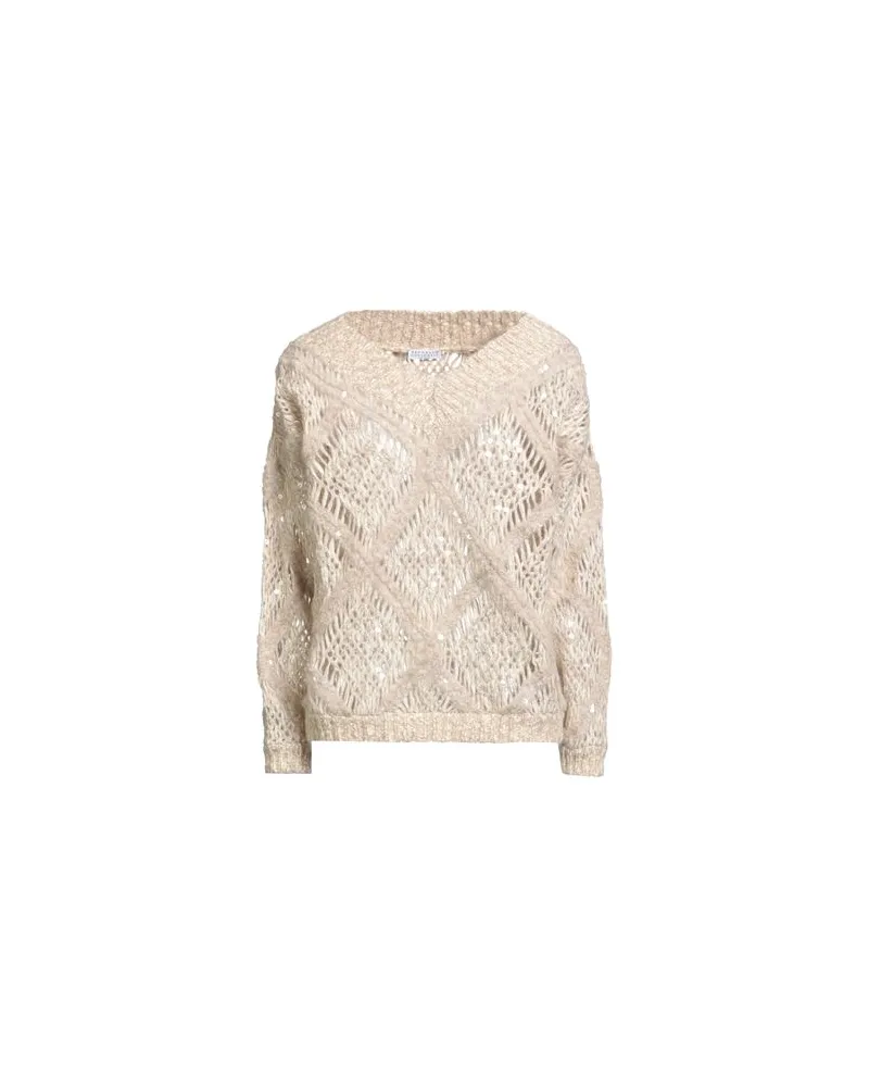 Brunello Cucinelli STRICKWAREN - Pulloverauf YOOX.COM Beige