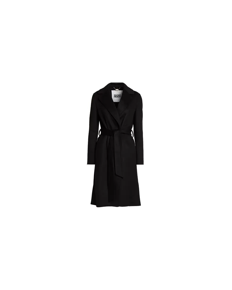 Silvian Heach JACKEN & MÄNTEL - Mäntelauf YOOX.COM Schwarz