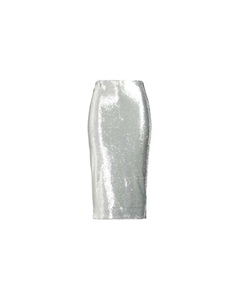 ROTATE Birger Christensen HOSEN & RÖCKE - Midi-Röckeauf YOOX.COM Silber