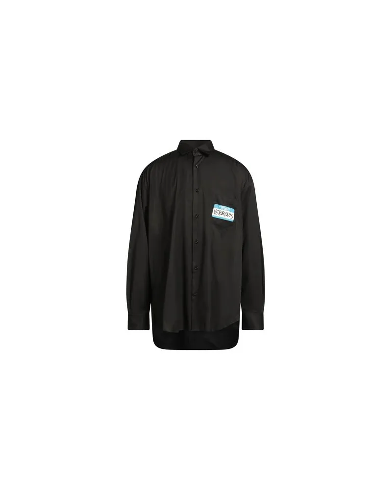 VETEMENTS TOPS - Hemdenauf YOOX.COM Schwarz
