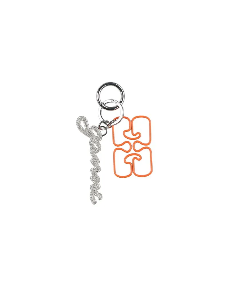 Ganni Kleinlederwaren - Schlüsselanhängerauf YOOX.COM Orange