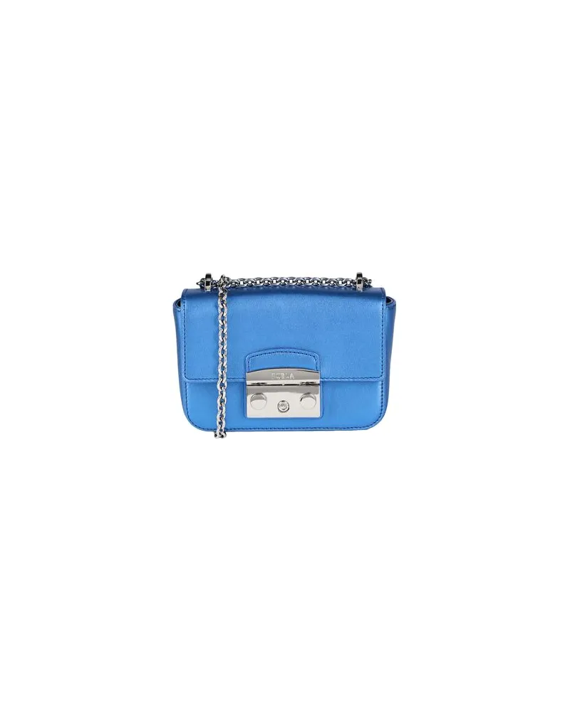 Furla METROPOLIS MINI CROSSBODY  - TASCHEN - Umhängetascheauf YOOX.COM Blau