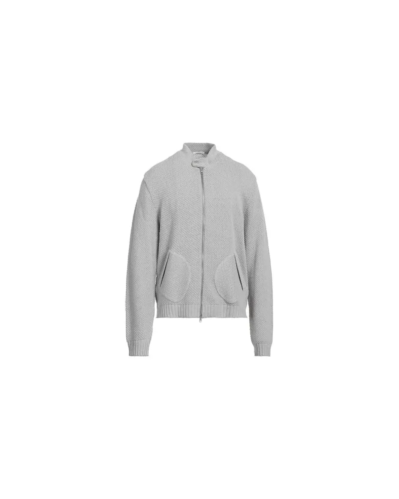 OBVIOUS BASIC STRICKWAREN - Strickjackenauf YOOX.COM Grau