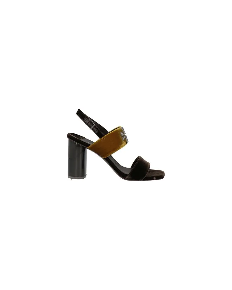 Tory Burch SCHUHE - Sandalenauf YOOX.COM Dunkelbraun