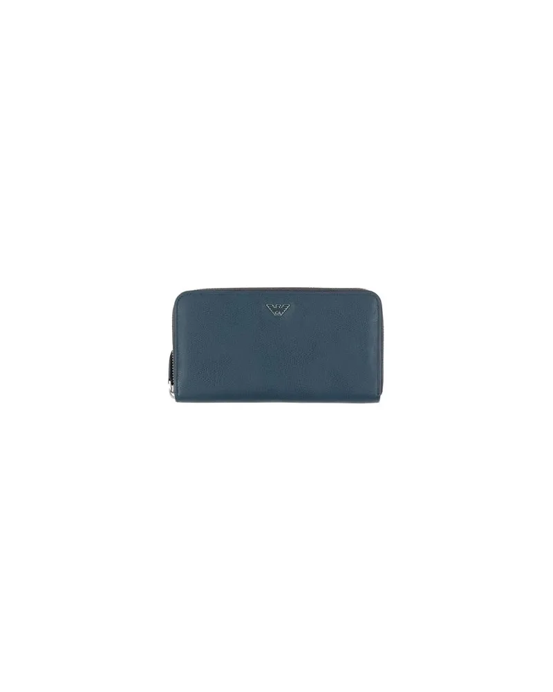 Emporio Armani Kleinlederwaren - Brieftaschenauf YOOX.COM Marineblau