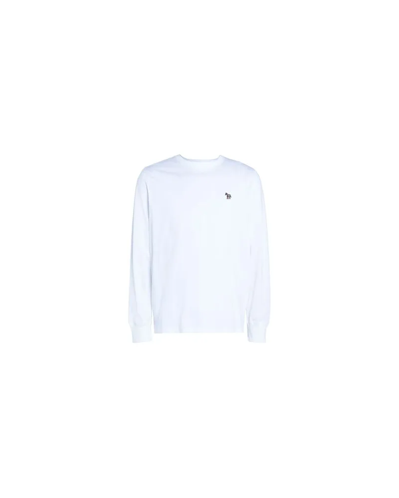 Paul Smith MENS REG FIT LS TSHIRT ZEBRA   - TOPS - T-shirtsauf YOOX.COM Weiß