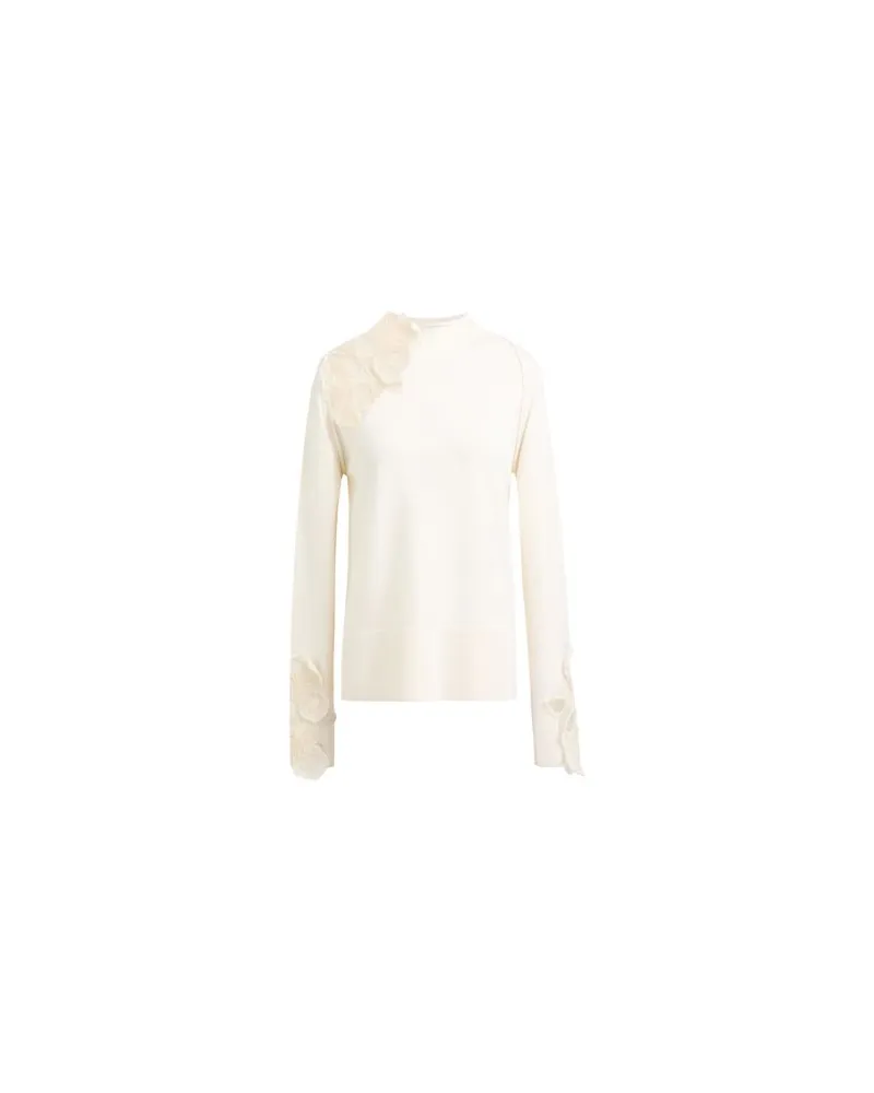 Ermanno Scervino STRICKWAREN - Rollkragenpulloverauf YOOX.COM Cremeweiß