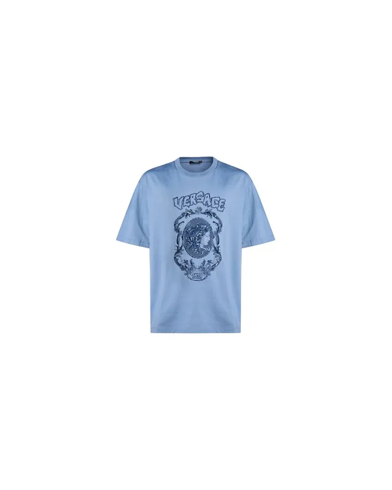 Versace TOPS - T-shirtsauf YOOX.COM Taubenblau