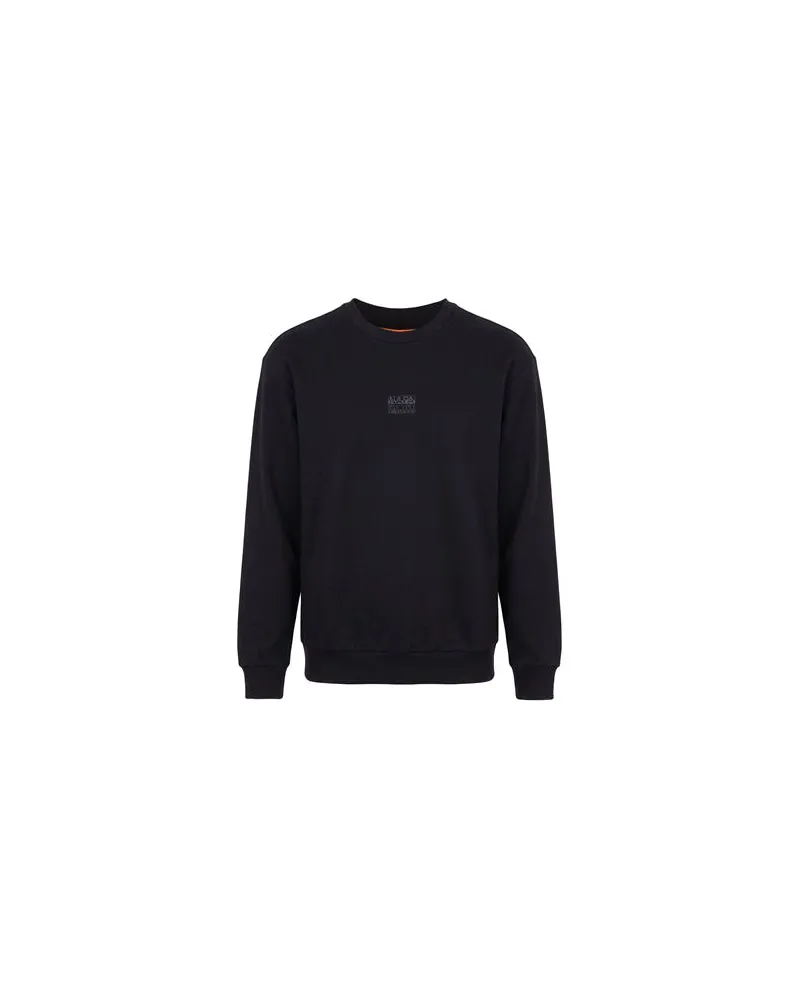 Napapijri B-ELEVATED LOGO C - TOPS - Sweatshirtsauf YOOX.COM Nachtblau