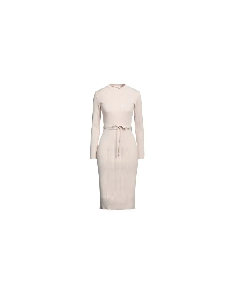 KONTATTO KLEIDER - Midi-Kleiderauf YOOX.COM Beige