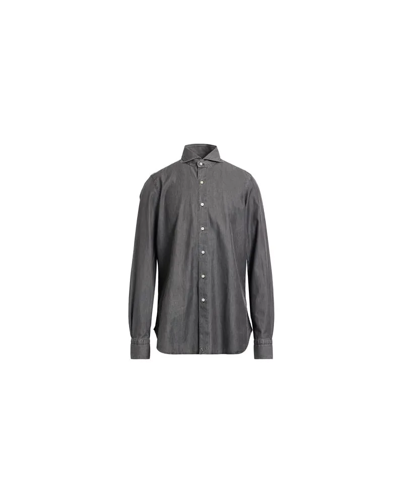 Finamore 1925 PER BRAUN - TOPS - Jeanshemdenauf YOOX.COM Grau