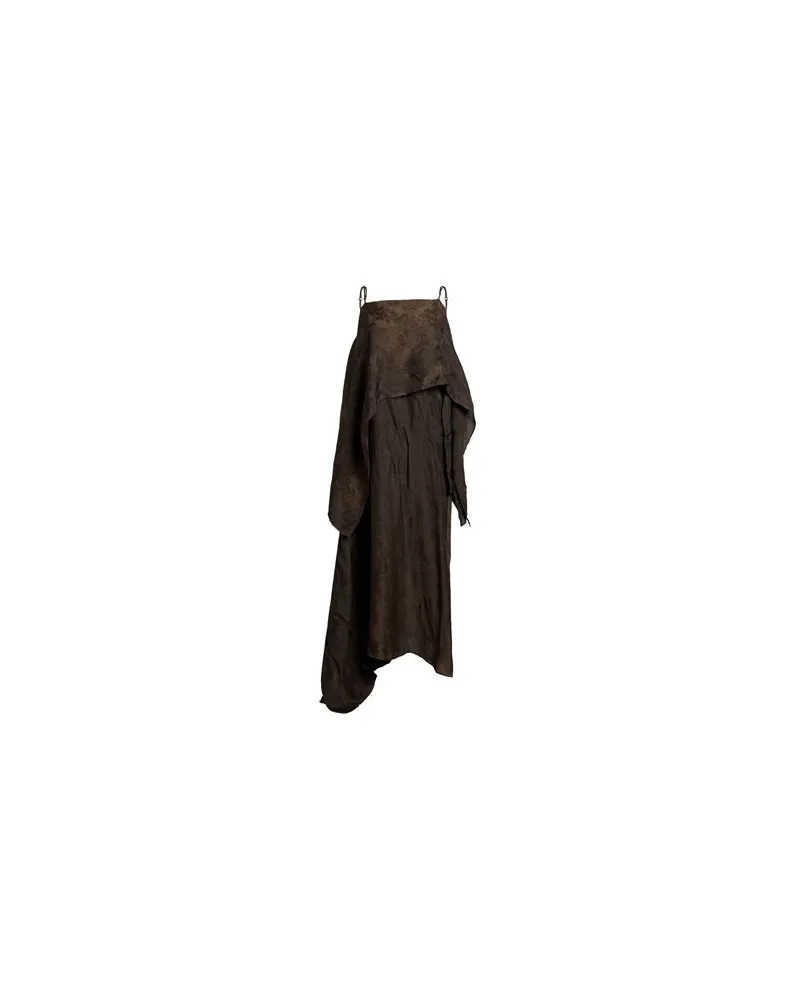 Uma Wang KLEIDER - Maxi-Kleiderauf YOOX.COM Braun