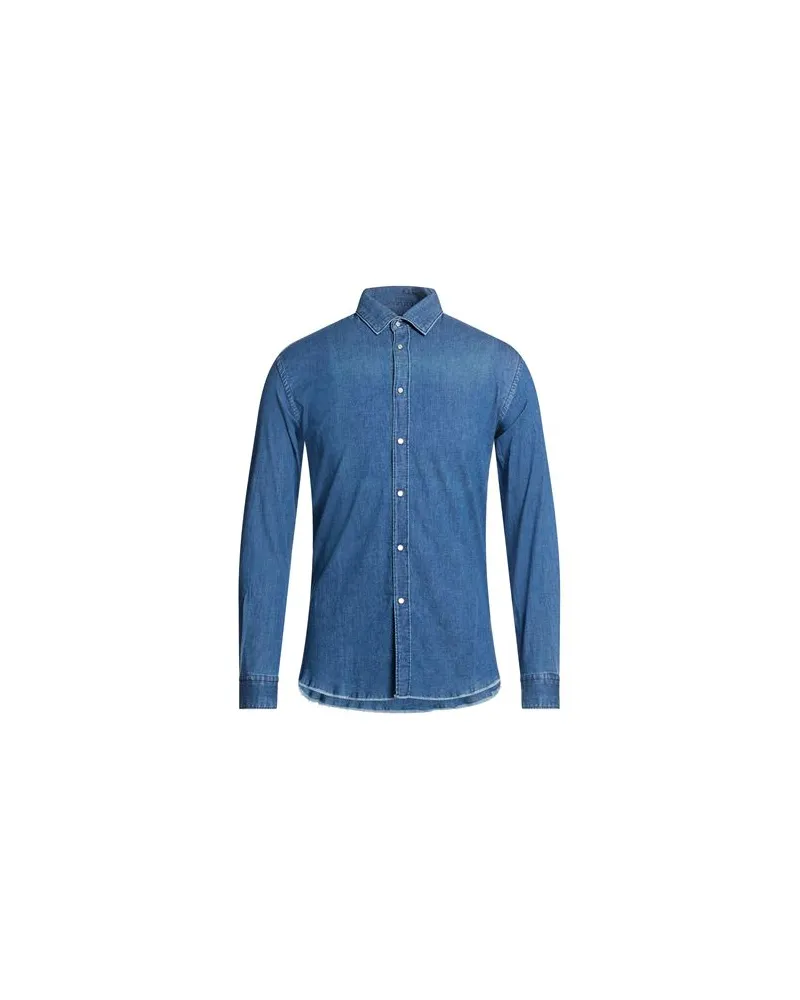 Daniele Alessandrini TOPS - Jeanshemdenauf YOOX.COM Blau