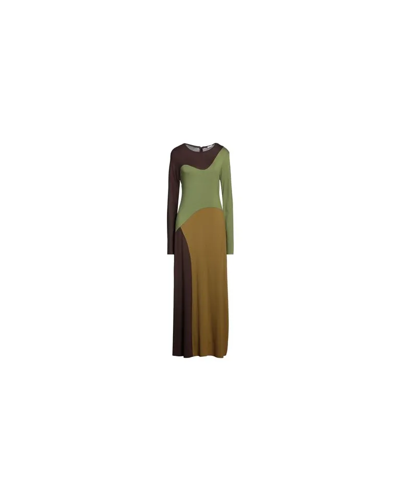 Maliparmi KLEIDER - Maxi-Kleiderauf YOOX.COM Militärgrün