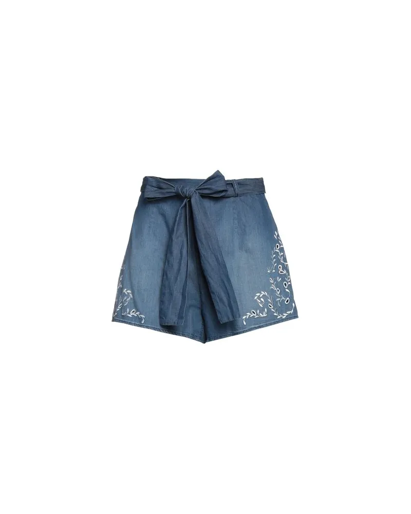 Ermanno Scervino HOSEN & RÖCKE - Jeansshortsauf YOOX.COM Taubenblau