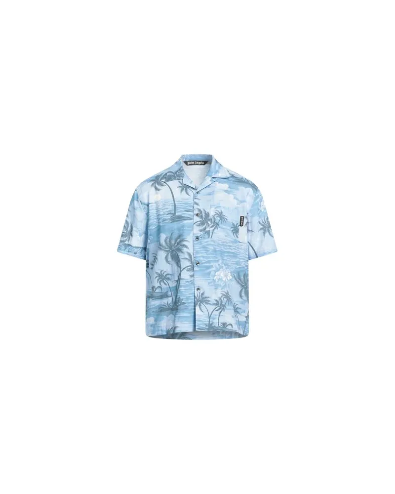 Palm Angels TOPS - Hemdenauf YOOX.COM Hellblau