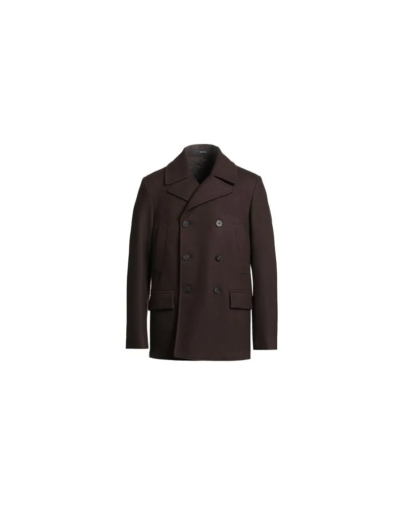 Drumohr  JACKEN & MÄNTEL - Mäntelauf YOOX.COM Schokobraun