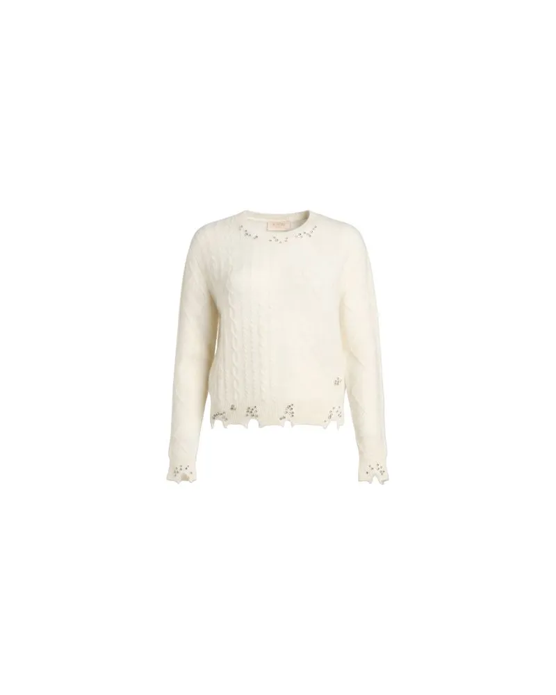 Kaos STRICKWAREN - Pulloverauf YOOX.COM Cremeweiß