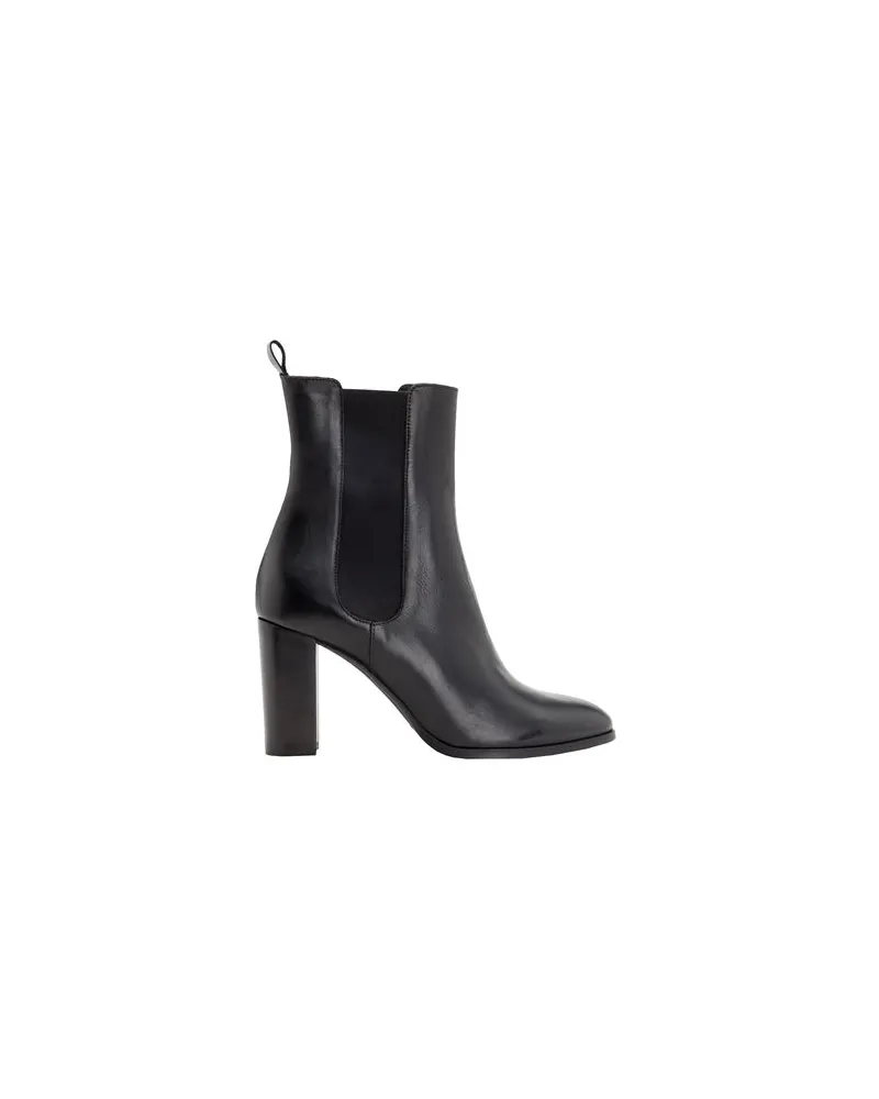 Leonardo Principi LEATHER HEELED CHELSEA BOOTS  - SCHUHE - Stiefelettenauf YOOX.COM Schwarz