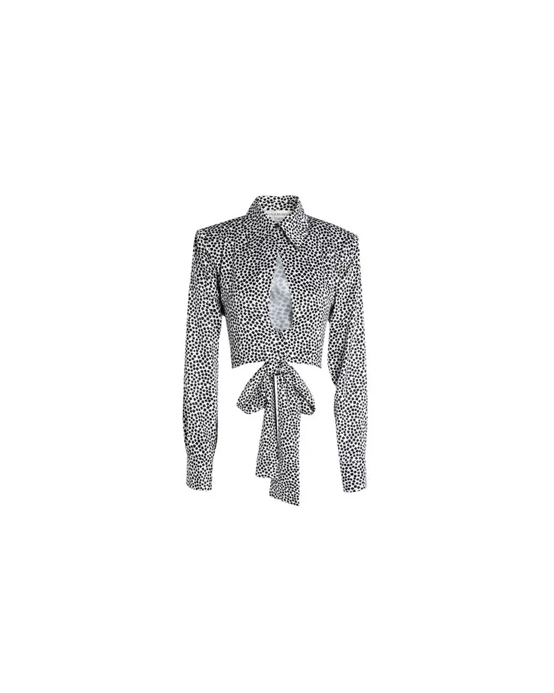 NINEMINUTES CAMICIA IN RASO STAMPATO   - TOPS - Hemdenauf YOOX.COM Schwarz