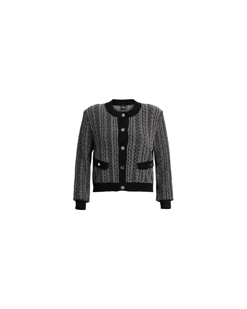 HUGO BOSS STRICKWAREN - Strickjackenauf YOOX.COM Schwarz