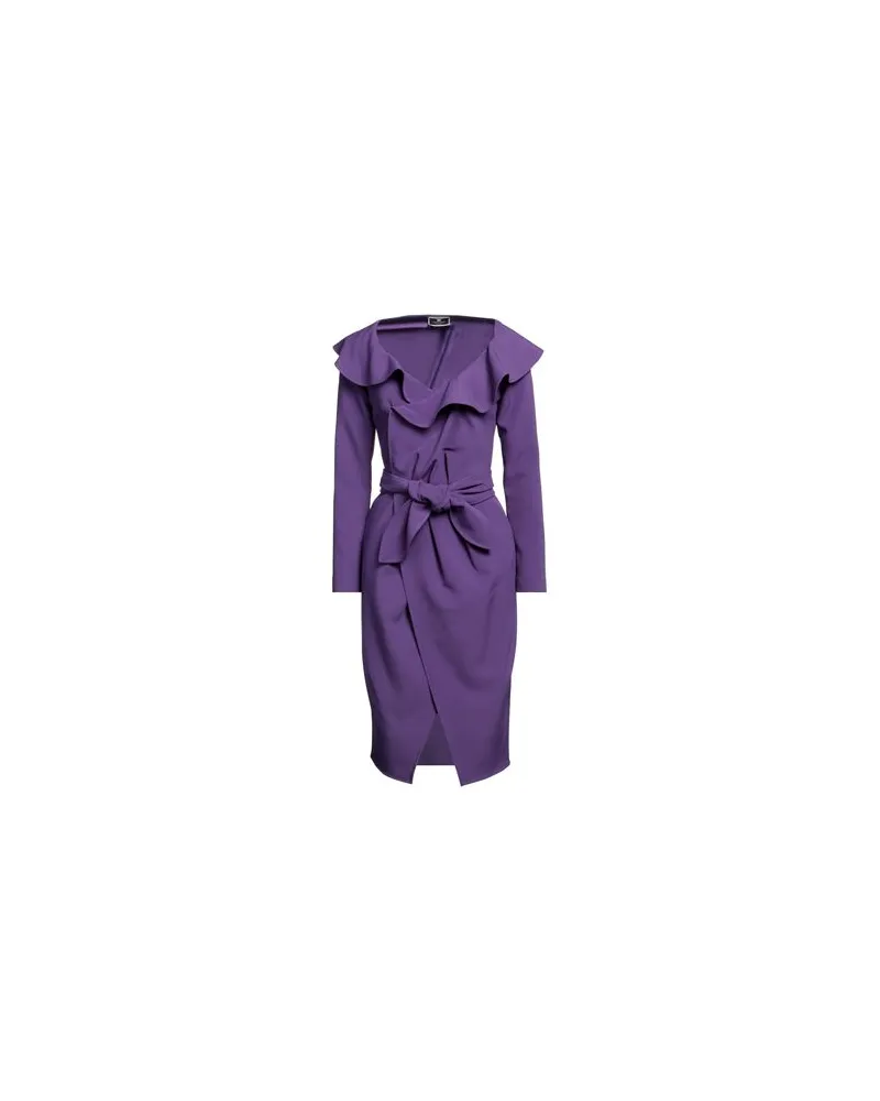Elisabetta Franchi KLEIDER - Midi-Kleiderauf YOOX.COM Violett