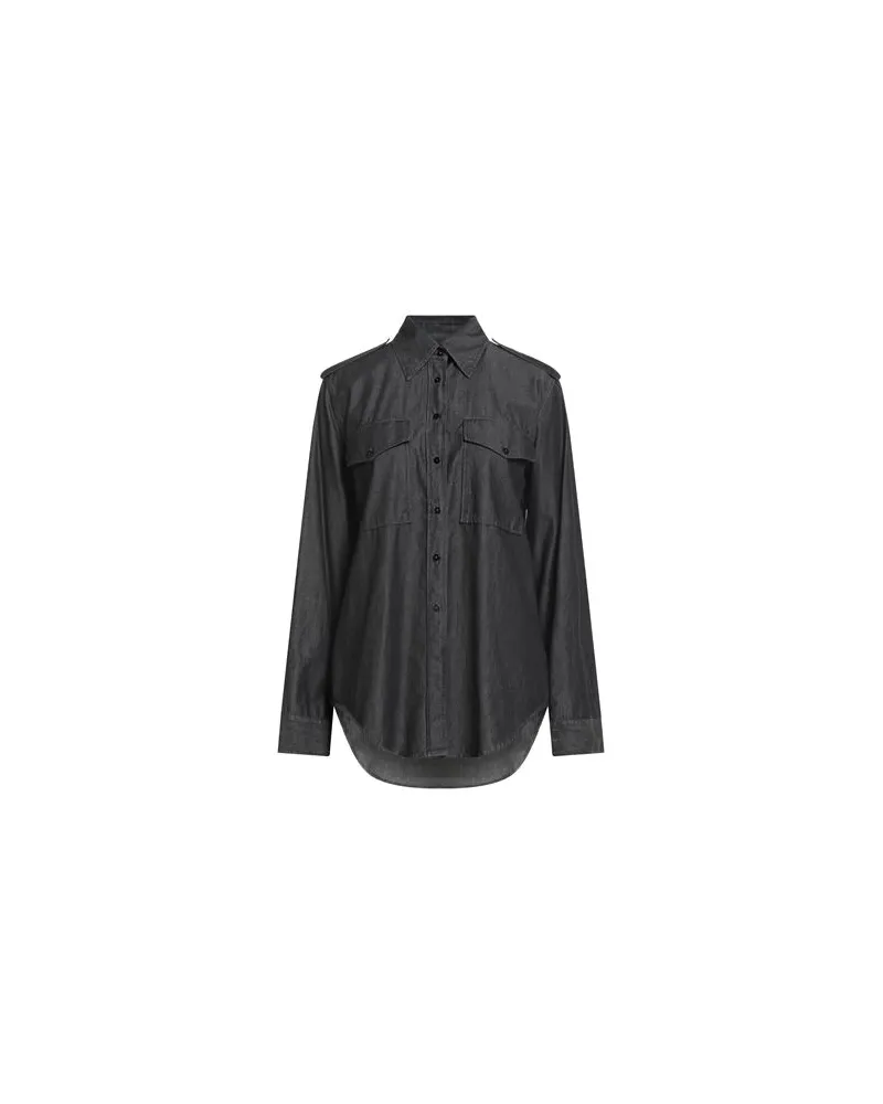 XACUS TOPS - Jeanshemdenauf YOOX.COM Schwarz