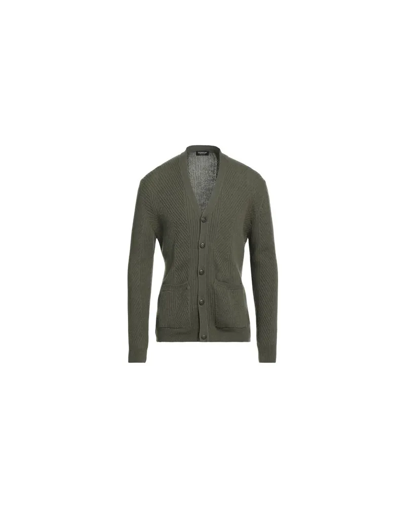 Dondup STRICKWAREN - Strickjackenauf YOOX.COM Militärgrün