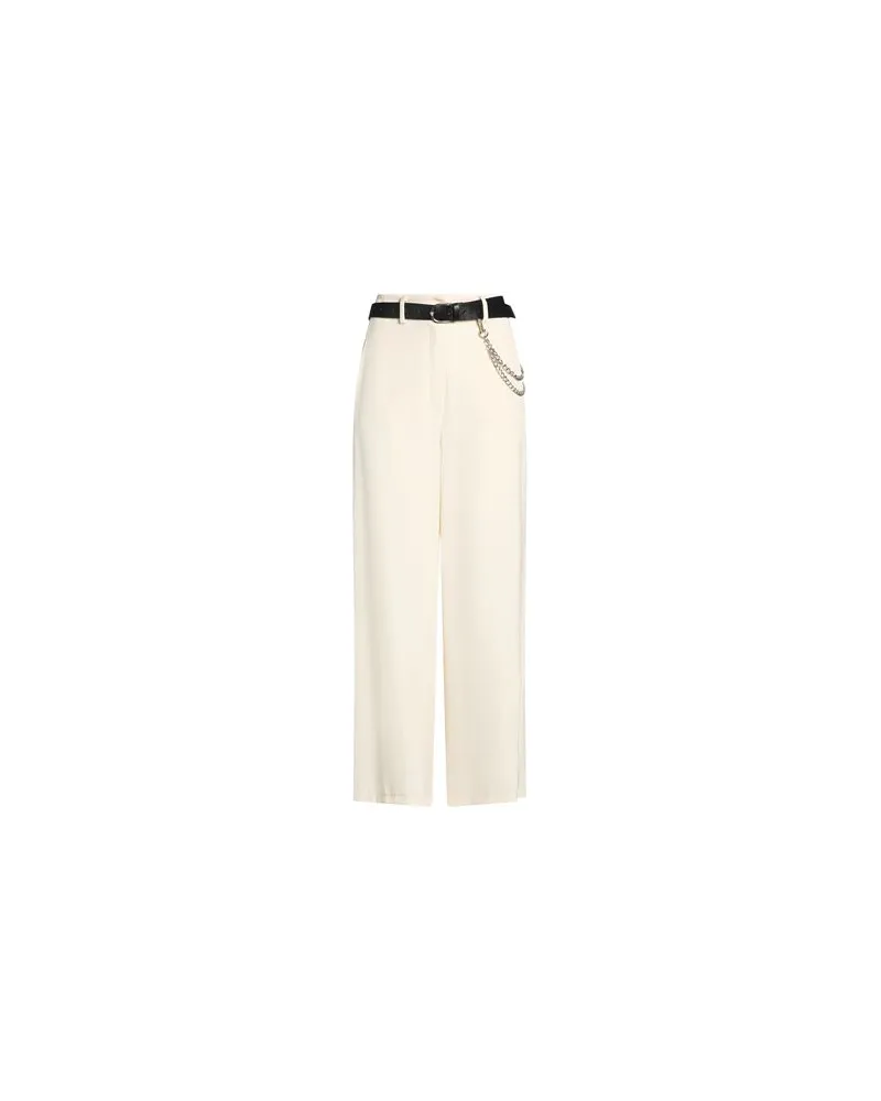 HAVEONE HOSEN & RÖCKE - Hosenauf YOOX.COM Cremeweiß