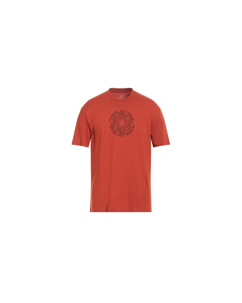 Armani Exchange TOPS - T-shirtsauf YOOX.COM Rostrot