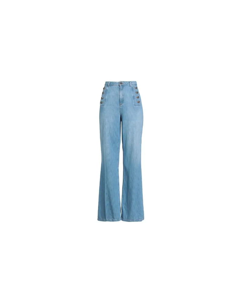 Twin-Set HOSEN & RÖCKE - Jeanshosenauf YOOX.COM Blau
