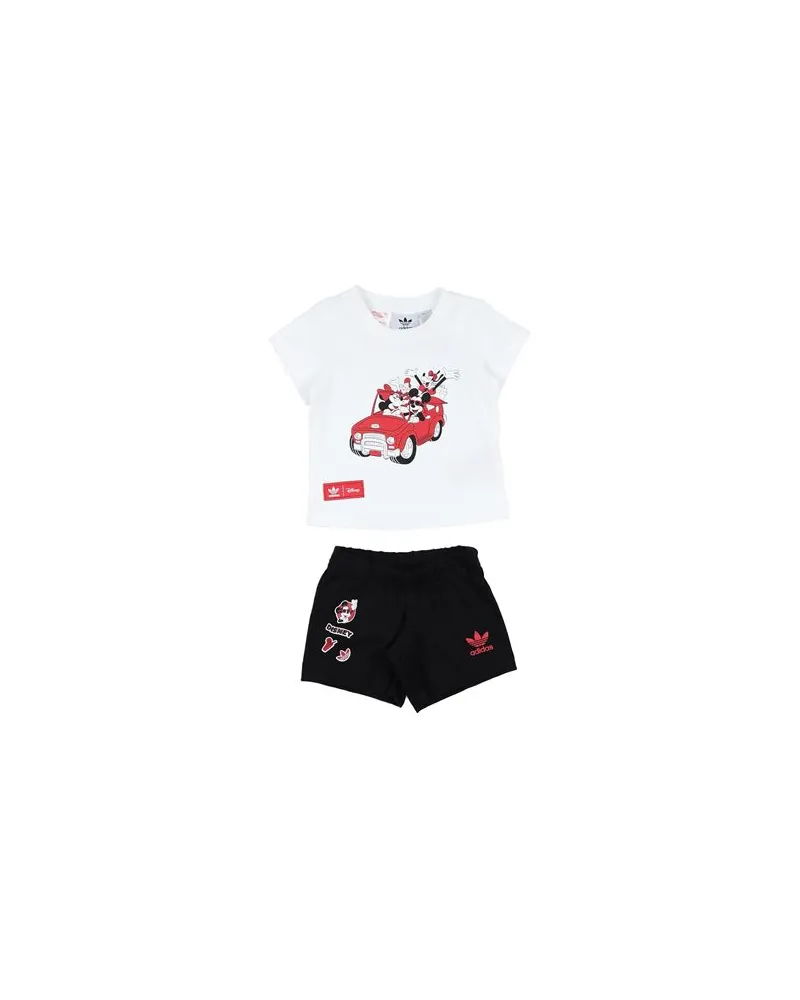 adidas SHORT TEE SET  - NEUGEBORENE - Babykleidung-Setsauf YOOX.COM Weiß
