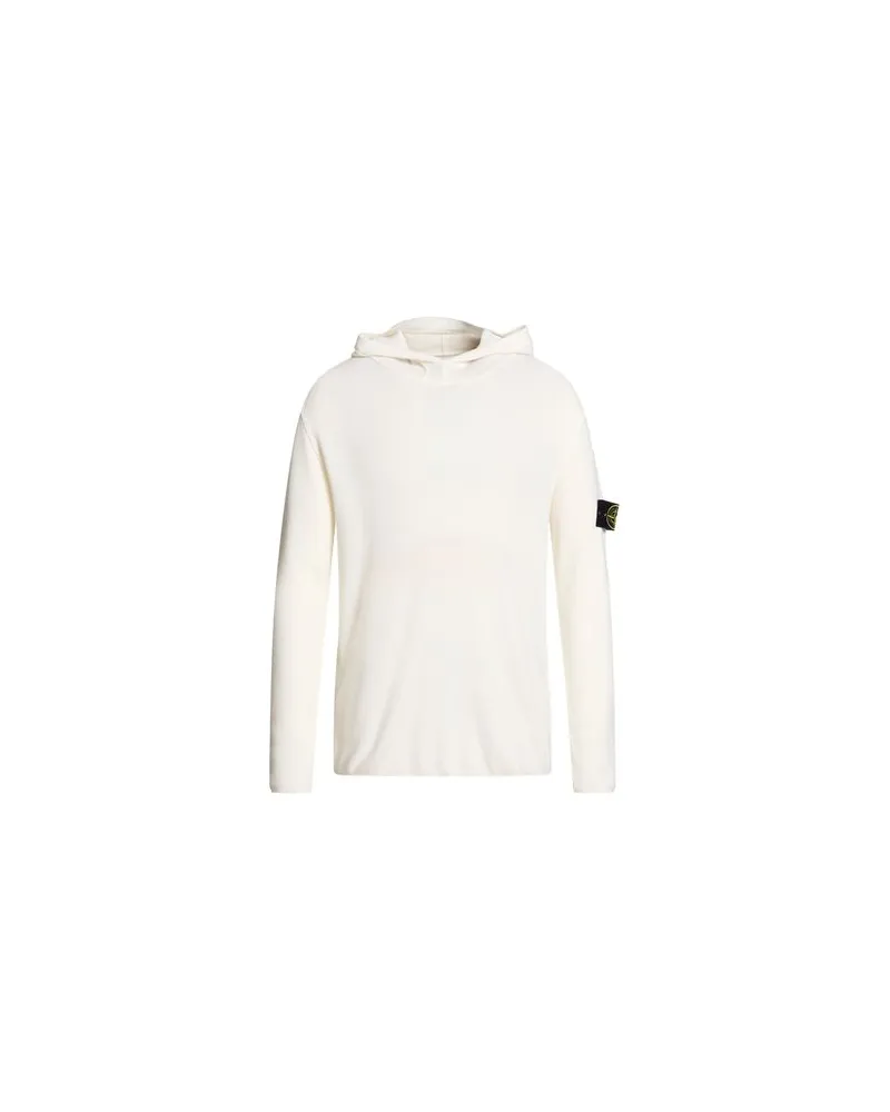 Stone Island STRICKWAREN - Pulloverauf YOOX.COM Cremeweiß