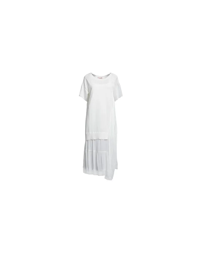 Twin-Set KLEIDER - Midi-Kleiderauf YOOX.COM Elfenbein