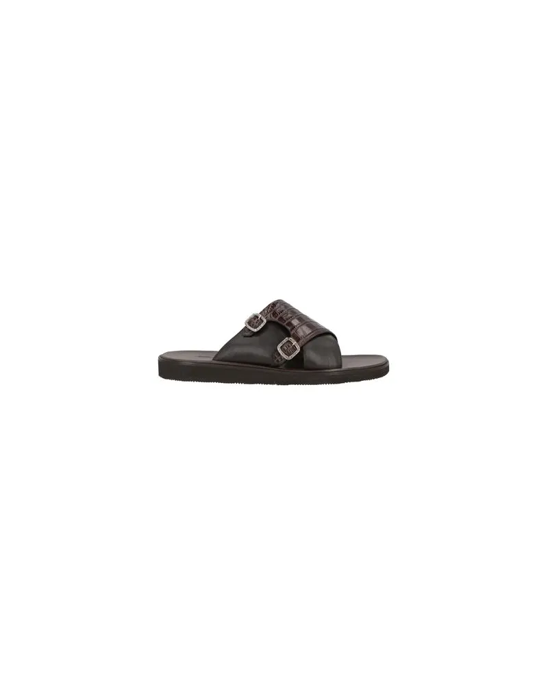 Santoni SCHUHE - Sandalenauf YOOX.COM Dunkelbraun