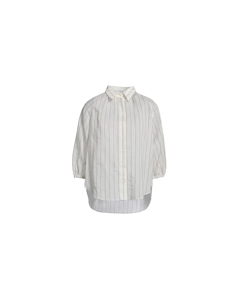 Brunello Cucinelli TOPS - Hemdenauf YOOX.COM Weiß