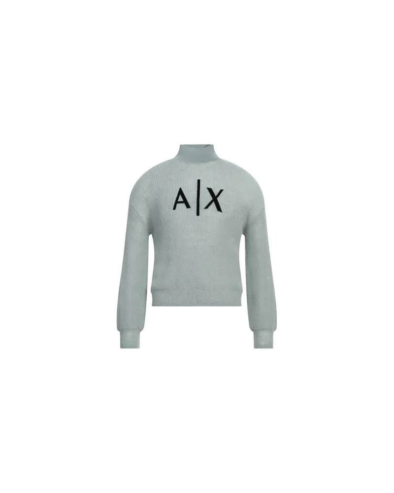 Armani Exchange STRICKWAREN - Rollkragenpulloverauf YOOX.COM Himmelblau