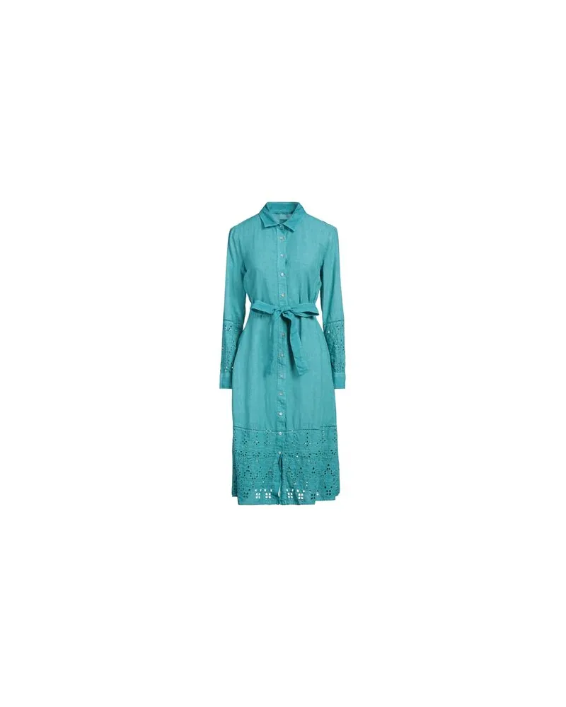 120% Lino KLEIDER - Midi-Kleiderauf YOOX.COM Tūrkis