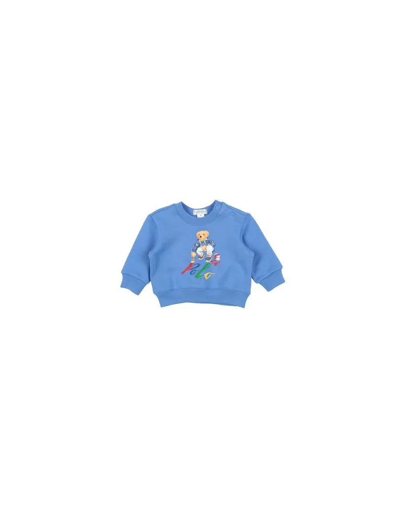 Ralph Lauren Polo Bear Fleece Sweatshirt  - TOPS - Sweatshirtsauf YOOX.COM Hellblau